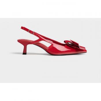 Stradivarius Ruby Kitten Slingback Shoes