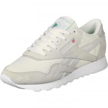 Reebok Damen Classic Nylon Sneaker, Chalk/White, 40 EU