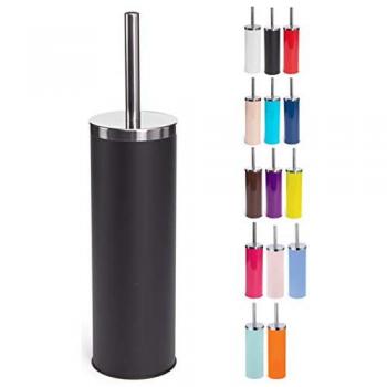 Brosse WC MSV avec étagère en inox foncé