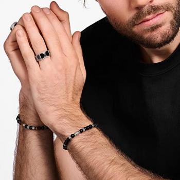 Thomas Sabo Sterling Silver Black Onyx with Zirconia Ring