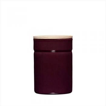 Riess Vorratsdose mit Eschenholzdeckel 525ml Dunkel Aubergine