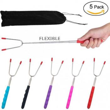 Telescoping BBQ Roasting Forks