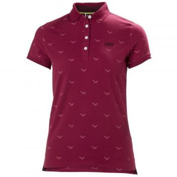 Helly Hansen Polo Femme Naiad Breeze, Rouge (Granate 655), Medium
