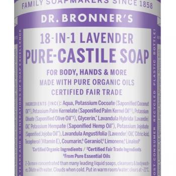 Dr. Bronner's Jabón 18 en 1 Lavanda 475 ml Unisex