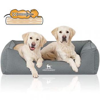 Knuffelwuff Orthopädisches Tierbett Leon, Velours M-L
