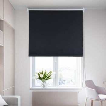 Schwarzes Abdunkeln‑Rollo 80×175 cm – Fenster & Tür, kein Bohrloch