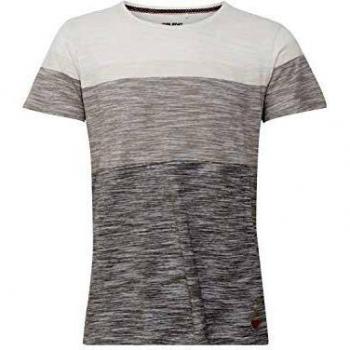Blend Jakob Herren T-Shirt, Kurzarm, Colorblock, Rundhalsausschnitt, 100% Baumwolle, Größe:M, Farbe:Egret