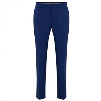BOSS Slim Fit Anzughose Schurwoll-Mix Genius – Herren 27, Marine