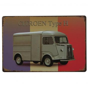SuperStudio Lo + deModa hcn1115 – 87 Vintage Metallwandbild Citroën Type H 20×30 cm, Mehrfarben