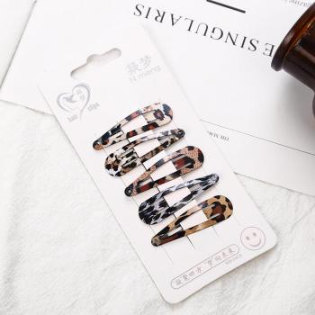Girls' Leopard Design Bobby Pin Set