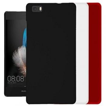 Para HUAWEI P8 Lite Funda , TUTUWEN 3pcs Matte Quicksand Piel Duro Plástico Protector Back Slim Carcasa Tapa Case Cover