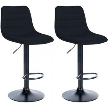 CLP 2er Set Drehbare Barhocker Lex I Stoffbezug