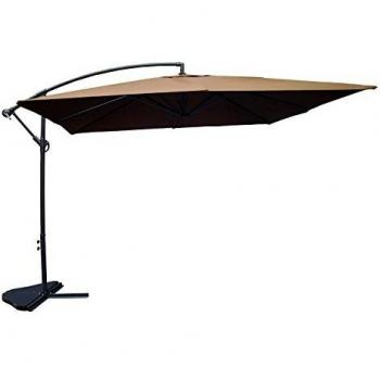 Ombrellone Quadrato Cioccolato 3 x 3 m Solenzara CONCEPT U