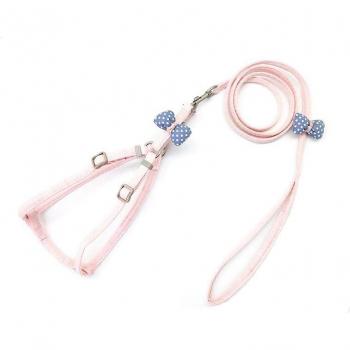 Accesorio colorido a cuadros para cachorros y gatitos, arnés con correa ajustable