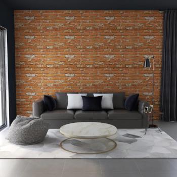Panneaux Muraux 3D Brique Marron Clair Décoration EPS