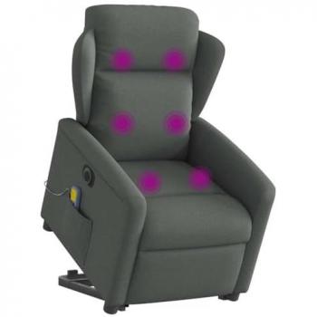 Massaggiatore Poltrona Alzapersona Grigio Scuro