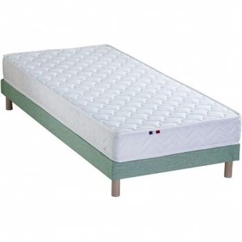 Ensemble Confort Mousse & Latex 3 Zones + Sommier Vert 90x200