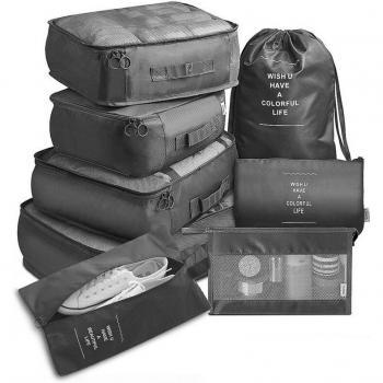 Set de 8 bolsas de compresión para equipaje