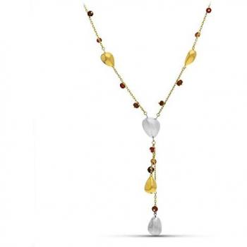 Gargantilla de Joyería de Diamantes Oro Bicolor 18k Mujer