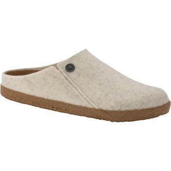 Ecru Wool Felt Slippers for Men by Birkenstock