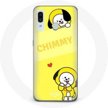 Custodia protettiva per Samsung Galaxy A20e BTS Bangtan BT21 Chimmy Jimin Gialla