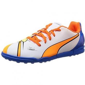 White Orange Blue EvoPower 4.2 POP Turf Youth Cleats