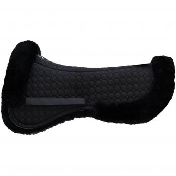 Mattes Sattelpad Lammfell Schwarz/Schwarz