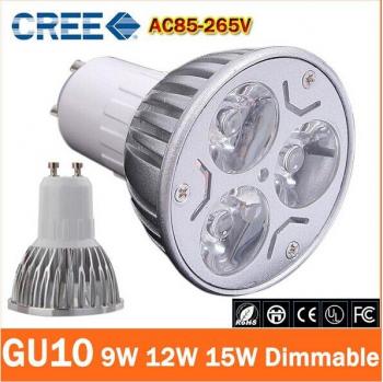 Iluminación LED GU10 9W 12W 15W Blanco Frío