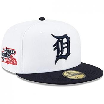 New Era 59Fifty Mütze Weltmeisterschaft 1984 Detroit Tigers (Weiß, 7 7/8)