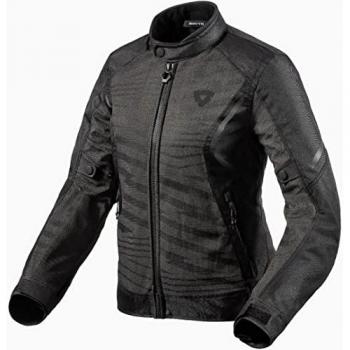 Revit Torque 2 Damenjacke Motorrad Schwarz Grau Größe 36