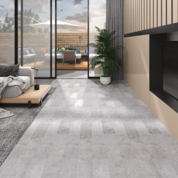 Planches de plancher PVC 5,26m² 2mm Gris terre