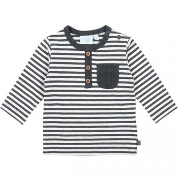 Feetje Langarmshirt Ringel Mini Person anthrazit-melange