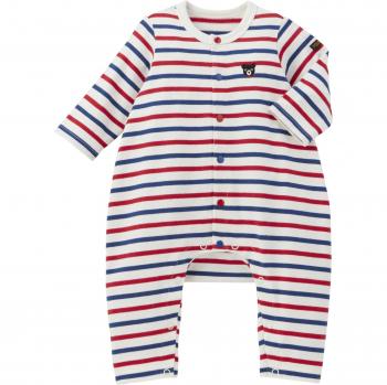 Double B Miki House Child’s Coverall with Border – 80 cm (Red/Navy)