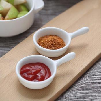 Ivory White Ceramic Dish for Food Photography