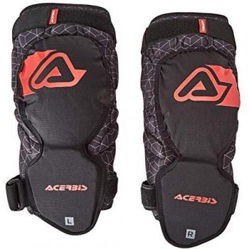 Ginocchiera Acerbis Soft Nero-Rosso
