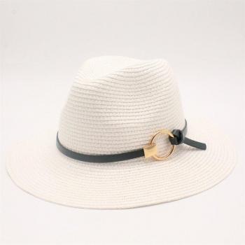 Fedora Negro de Paja Playa