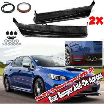 2X Subaru WRX STI Rear Bumper Lip Protectors