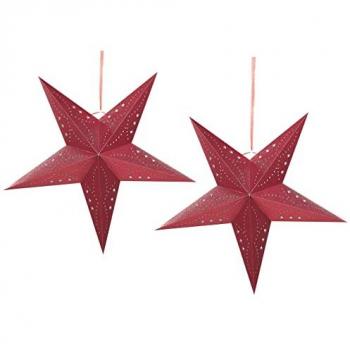 Decorador de Pared Estrella Roja 60 cm – Linterna LED Motti