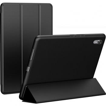 TriFold Elegance – Soporte Smart Case de cuero delgado para MediaPad M5 Lite 8”