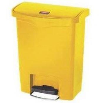 Step On Waste Container 30.5 Litre Yellow Heavy duty pedal operation