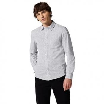 Street One Men Langarm‑Karohemde für Männer, XL (44) – 100 % Baumwolle, V‑Ausschnitt