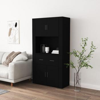 VidaXL Highboard Black 150x80 cm – Engineered Wood