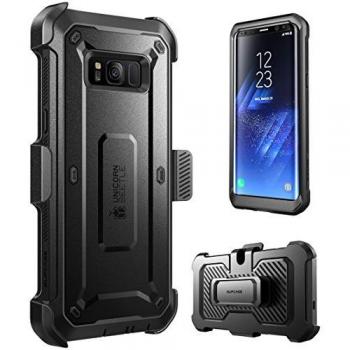 Custodia con pellicola in vetro temperato per Samsung Galaxy S8