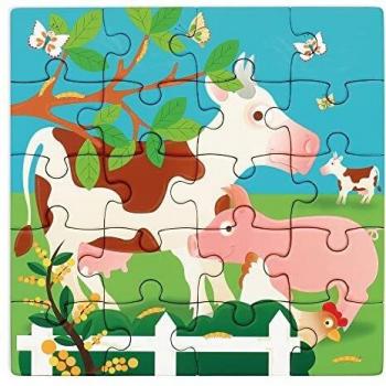2 x 20-Piece Farm Magnetic Puzzle Book by Scratch Europe