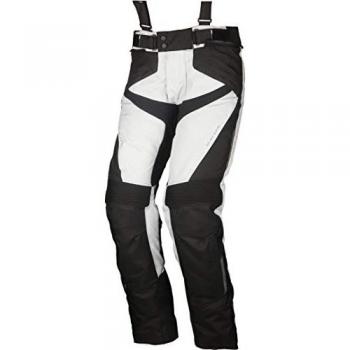 Pantalon Modeka Lonic Textile pour Moto, Noir et Gris, Taille 3XL