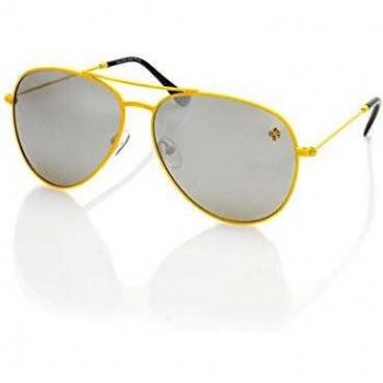 Alejandro Sanz Music Designer Pilot Sunglasses 65 Mm Yellow Male One Size