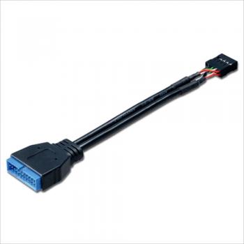 Akasa 9‑Polig USB‑A Kabel (0,1 m) – USB 2.0 & 3