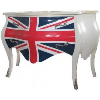 Union Jack Barock‑Kommode 100 cm – antiker Stil
