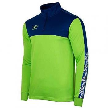 Umbro Covadonga Training Top – Green & Navy, 14‑Year‑Old Male