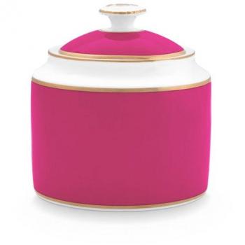 Zuckerdose Chique 0,55 l gold-pink, Bone China